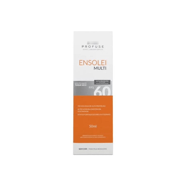 Ensolei Multi FPS 60 Sem Cor 50 ml Profuse VALIDADE 09/26