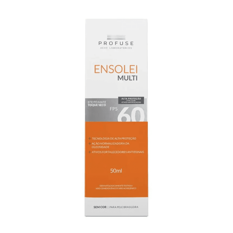 Ensolei Multi FPS 60 Sem Cor 50 ml Profuse VALIDADE 09/26