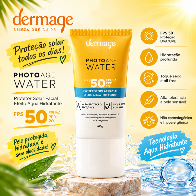 Protetor Solar Facial Dermage Fps 50 40G