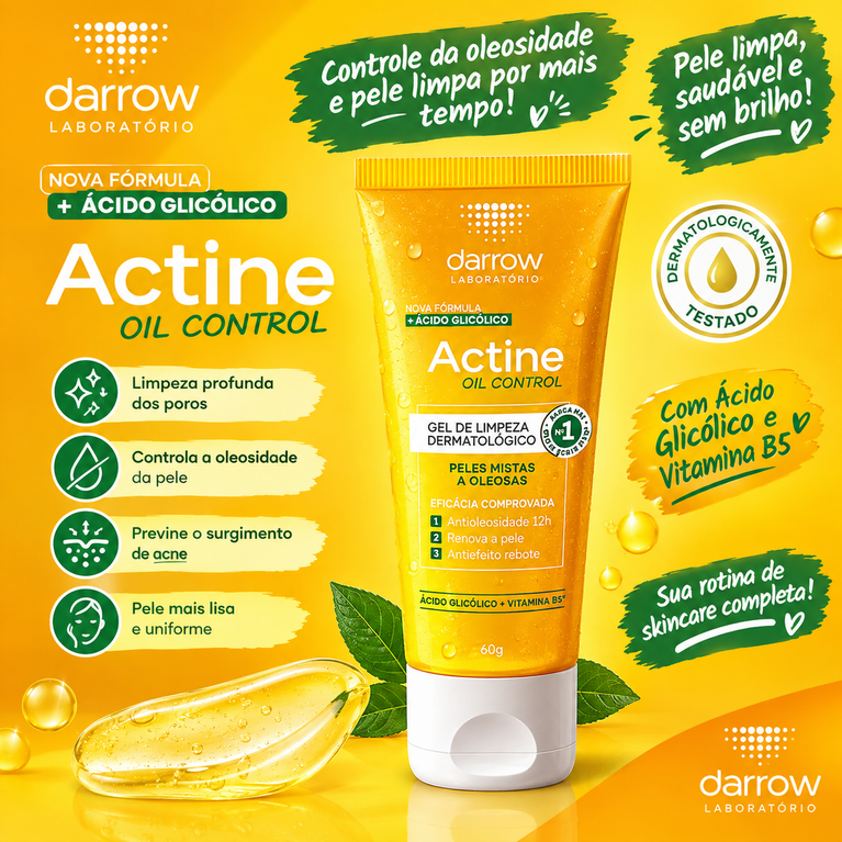 Actine Control Gel Limpeza 60G validade 30/11/2026