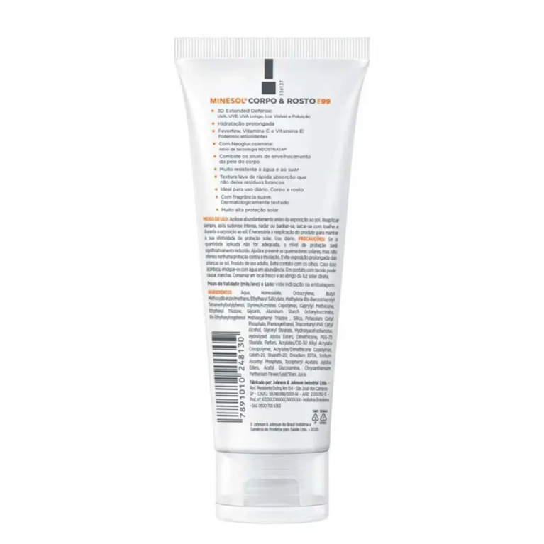 Neostrata Minesol Corpo e Rosto FPS 99 Protetor Solar Fluido 200ml