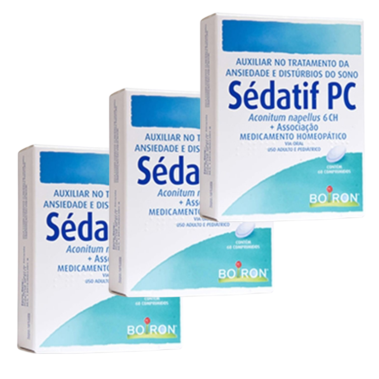 Kit com 3 Sédatif PC 60 comprimidos