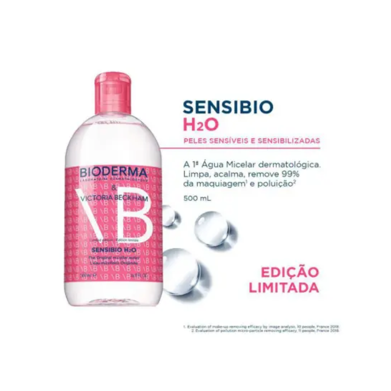 Água Micelar Bioderma Sensibio H2O Victoria Beckham 500ml