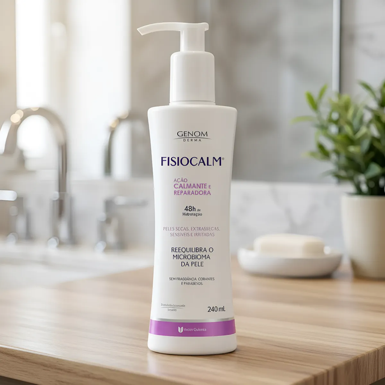 Fisiocalm Genom Loção Hidratante Calmante 240ml VALIDADE 31/01/2027