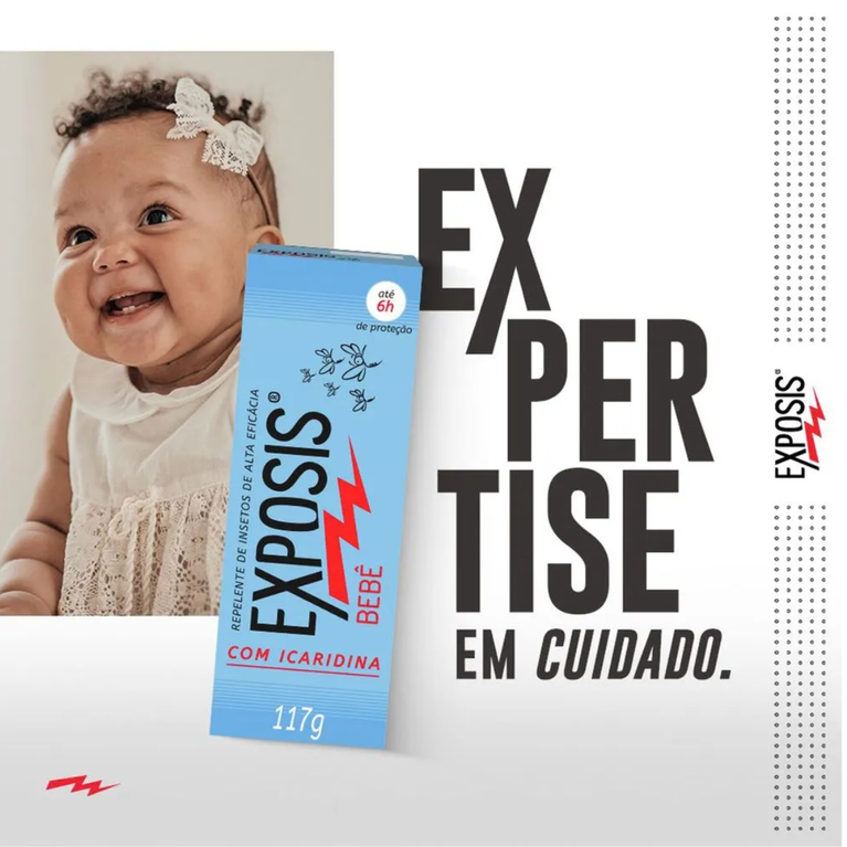 Repelente Exposis Bebê em Gel Icaridina 117ml