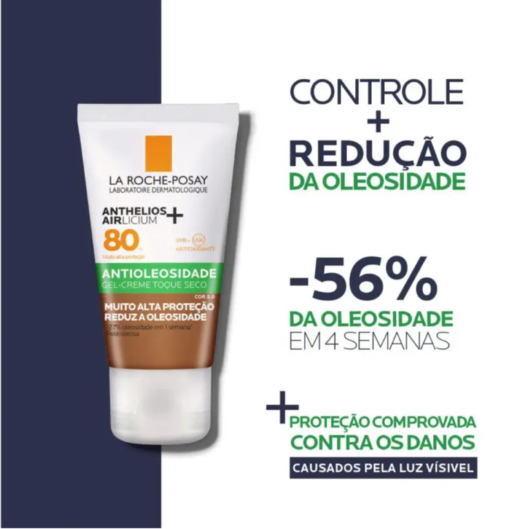 Protetor Solar Facial Anthelios Airlicium FPS 80 Cor 5.0 - 40g VALIDADE 30/08/26