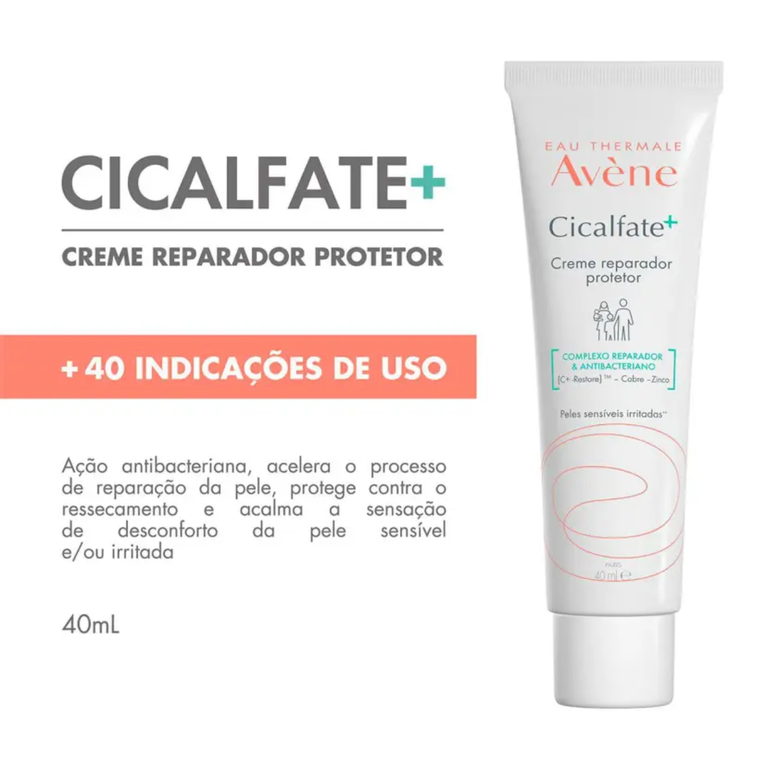 Avene Cicalfate Creme Reparador Protetor 40ml VALIDADE 09/2026