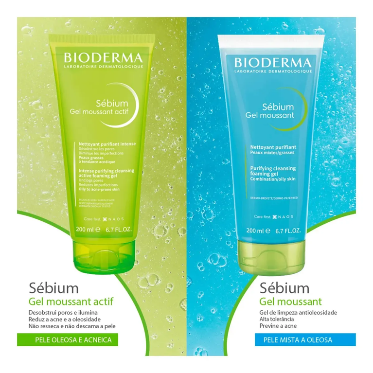 Gel de Limpeza Bioderma Sébium Gel Moussant 200ml
