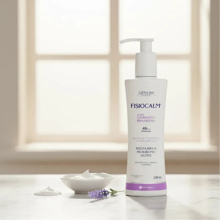Fisiocalm Genom Loção Hidratante Calmante 240ml VALIDADE 31/01/2027