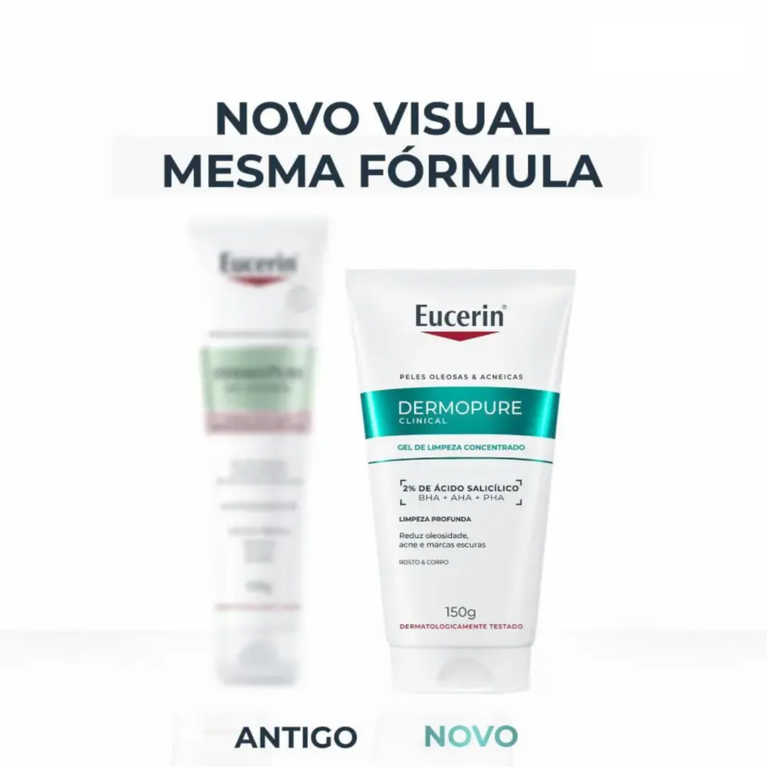Gel de limpeza Eucerin Dermo Pure Oil Control 150g
