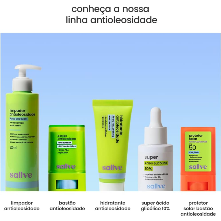 Protetor Solar Facial Sallve Bastão FPS 50 15g