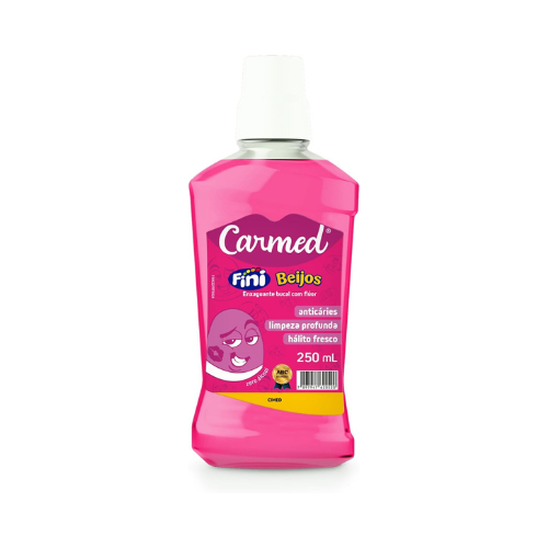 Kit Carmed Fini Beijos Enxaguante Bucal 250ml + Gel Dental 70g