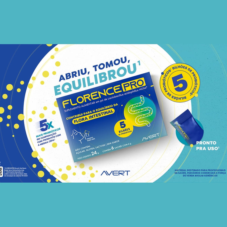 Suplemento Alimentar Florence Pro 6 Sachês de 4g cada