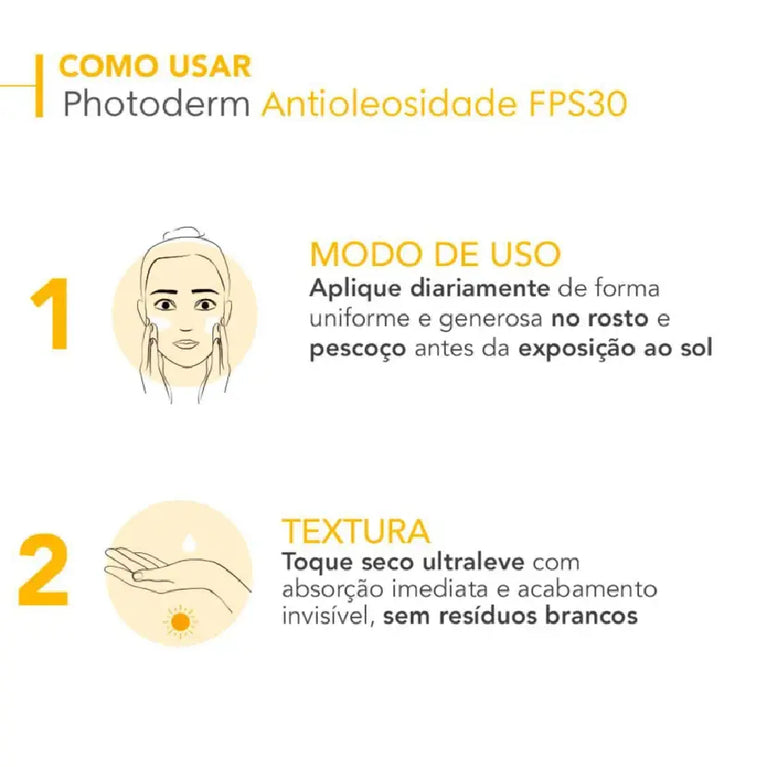 Bioderma Photoderm Antioleosidade Neutro Protetor Solar Facial Fps30 40g
