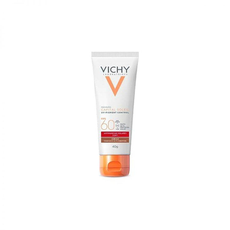 Protetor Solar Vichy Capital Soleil FPS 60 Cor 5.0 Com 40g - Drogaria Poupa Centro