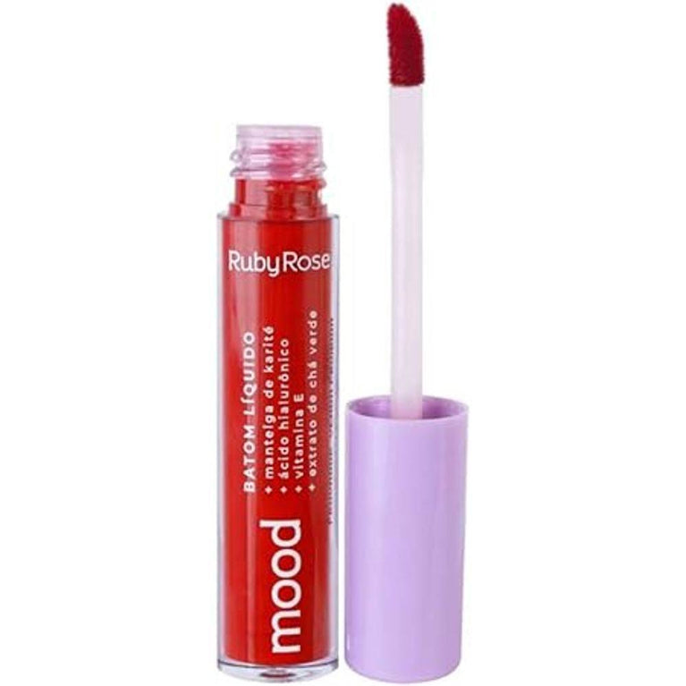 Rr - Batom Liquido Feels Mood Cor 17 - Ruby Rose - Drogaria Poupa Centro