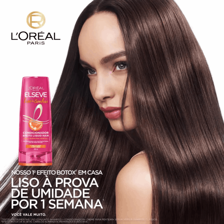 Condicionador Elseve Liso dos Sonhos 200ml - Cabelos Lisos