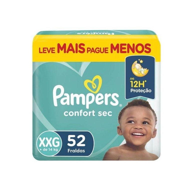 Fralda Pampers Conf. C/52 Xxg - Drogaria Poupa Centro