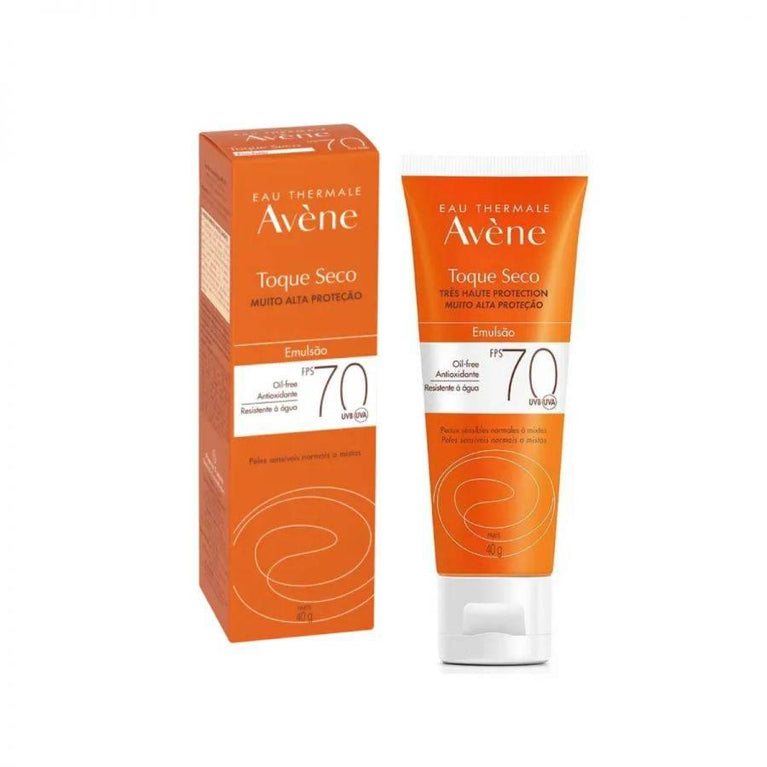 Protetor Solar Avène Toque Seco Emulsão FPS70 40g - Drogaria Poupa Centro