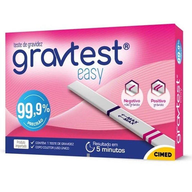 Teste de Gravidez Cimed Gravtest Easy 1 unidade - Drogaria Poupa Centro