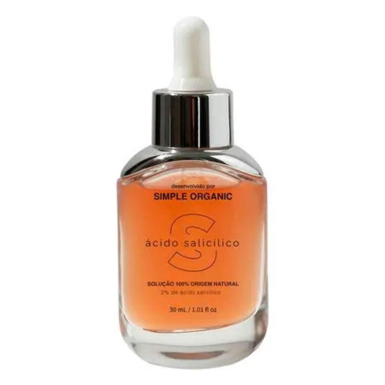 Solução Facial Simple Organic Ácido Salicilico 30ml - Drogaria Poupa Centro