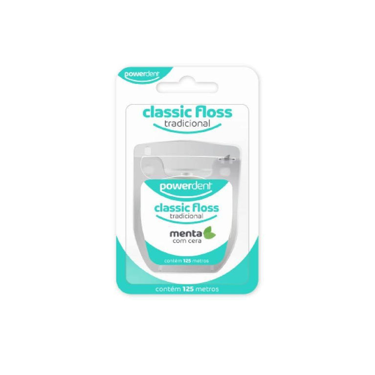 Fio Dental Powerdent Classic Floss Tradicional Com 125m - Drogaria Poupa Centro