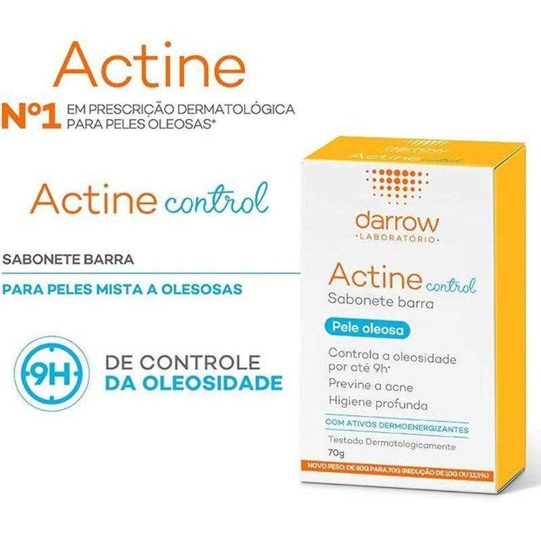 Sabonete em Barra Actine Control Pele Mista A Oleosa 70G - Darrow - Drogaria Poupa Centro