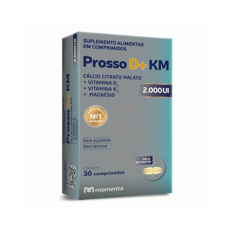 Prosso D+ Km 2000Ui Momenta Com 30 Comprimidos - Drogaria Poupa Centro