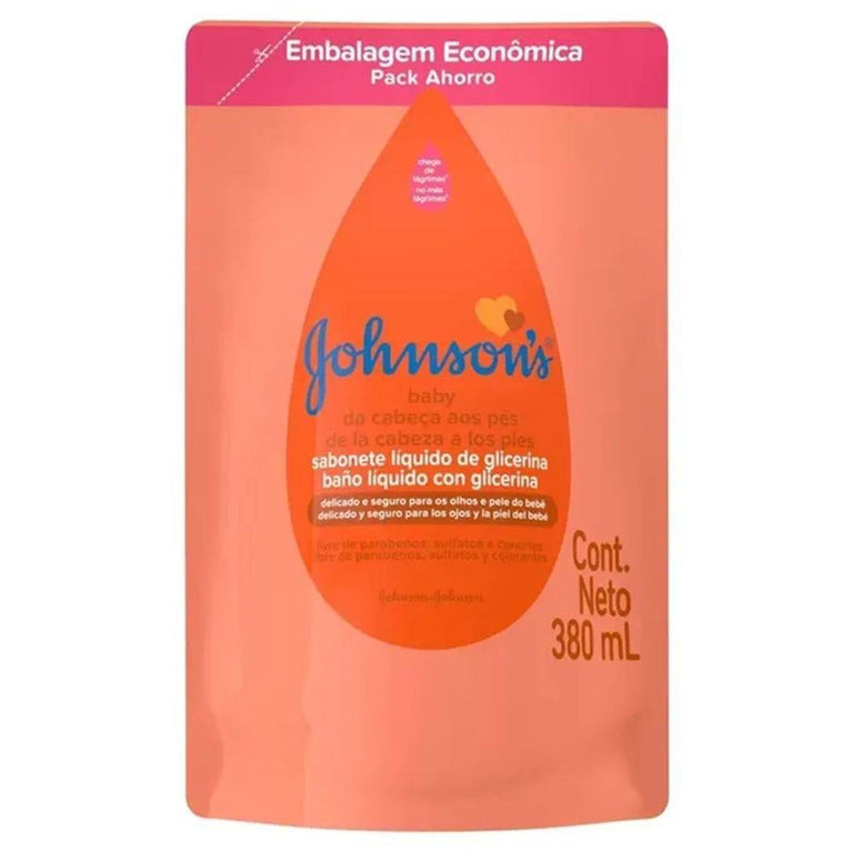 Sabonete Glicerinado Johnson's Baby - 380ml - Drogaria Poupa Centro