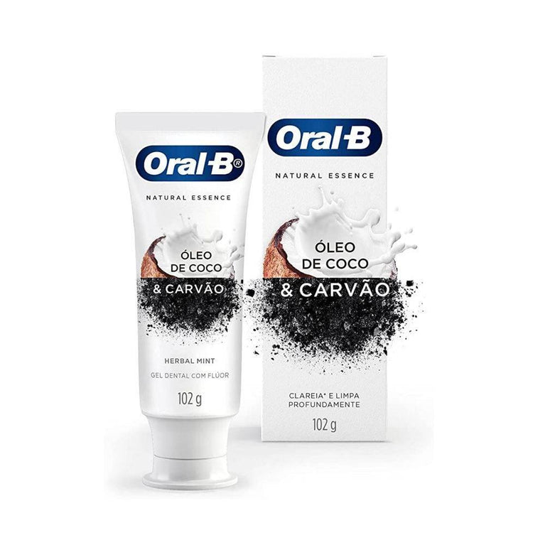 Creme Dental Oral-B Natural Essence Óleo de Coco 102g - Drogaria Poupa Centro