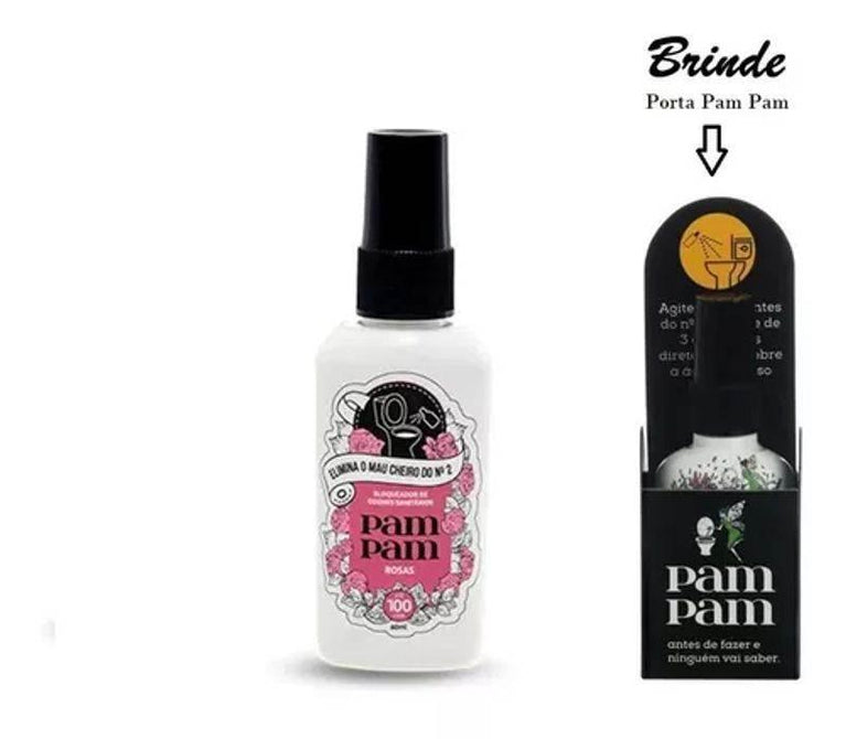 Bloqueador de Odores Sanitários Pampam Rosas Aromaticas - 60 Ml - Drogaria Poupa Centro
