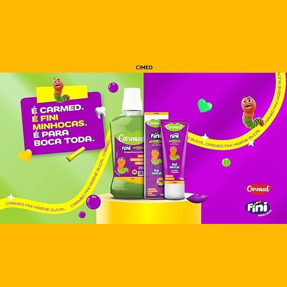 Carmed Enxag Buc Fr 250Ml Fini Minhocas