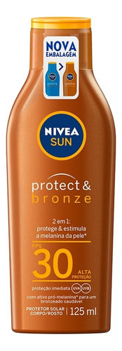 Protetor Solar Sun Protect & Bronze Fps30 125ml Nivea