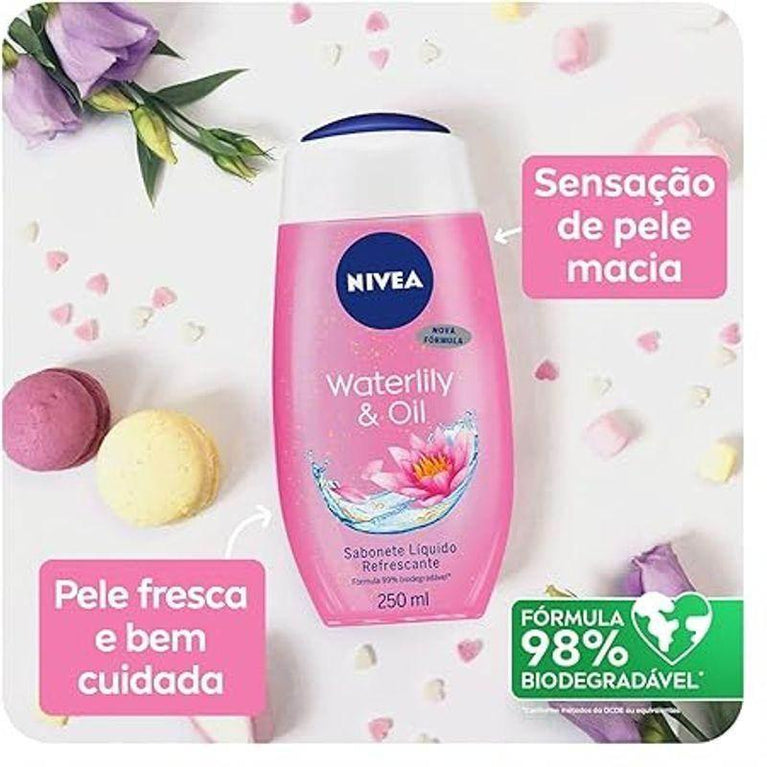 Sabonete Líquido Waterlily & Oil 250ml NIVEA - Drogaria Poupa Centro