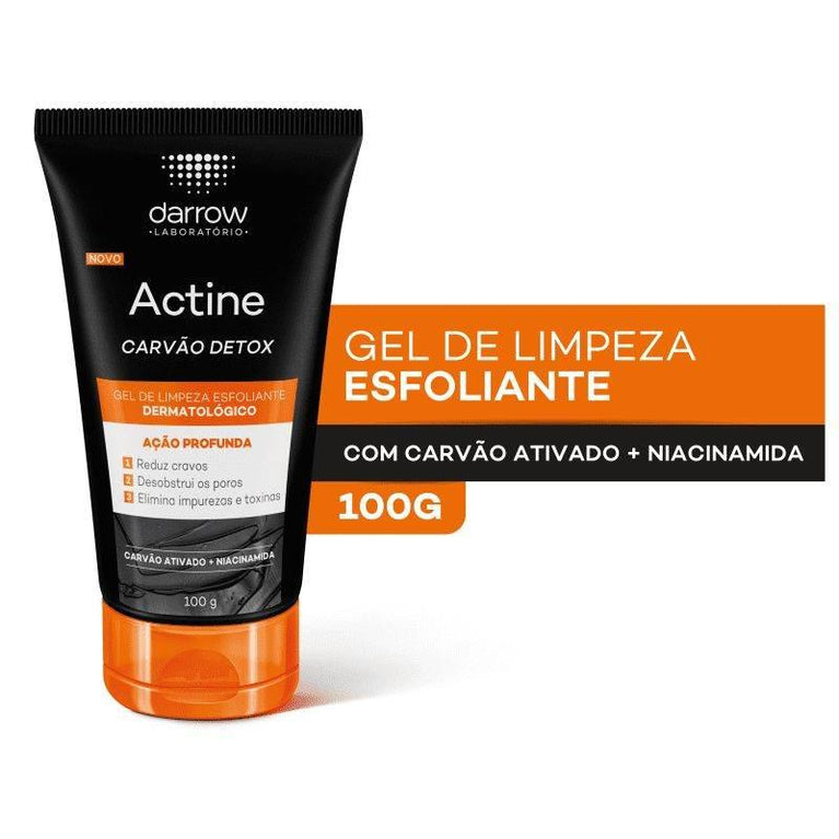 Gel de limpeza Actine Carvao Detox 100G - Drogaria Poupa Centro