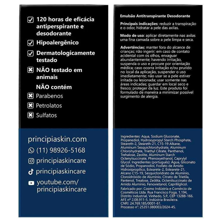 Antitranspirante Desodorante Principia AD-02