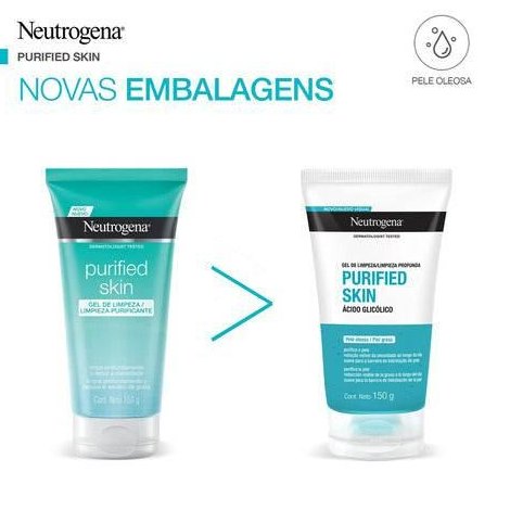 Gel De Limpeza Facial Profunda Purified Skin 150g Neutrogena - Drogaria Poupa Centro