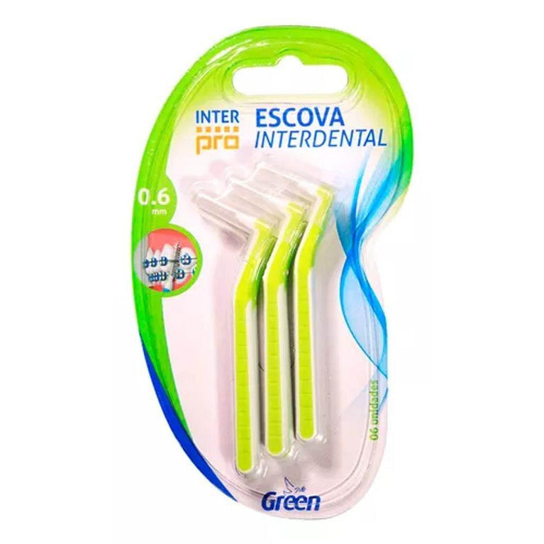 Interdental 0.6Mm Green 6Unid - Drogaria Poupa Centro