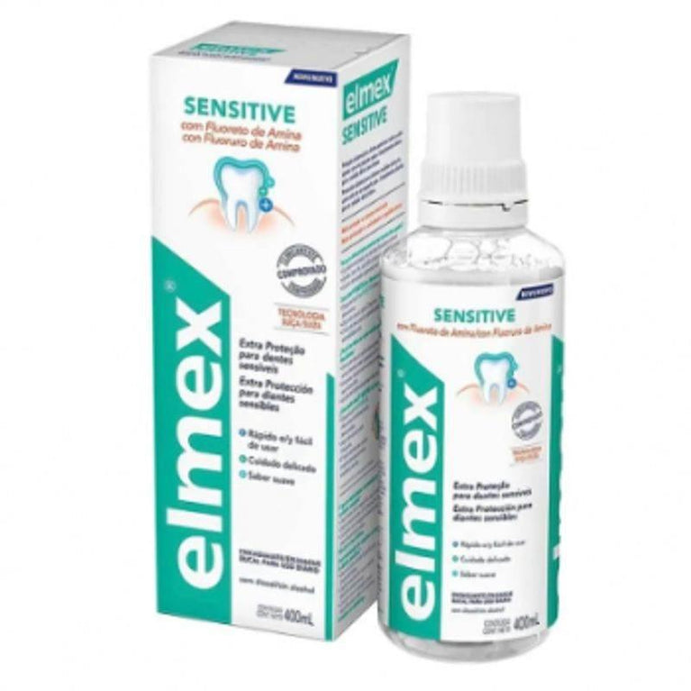 Enxaguante Bucal Sem Álcool Elmex Sensitive 400ml Elmex - Drogaria Poupa Centro