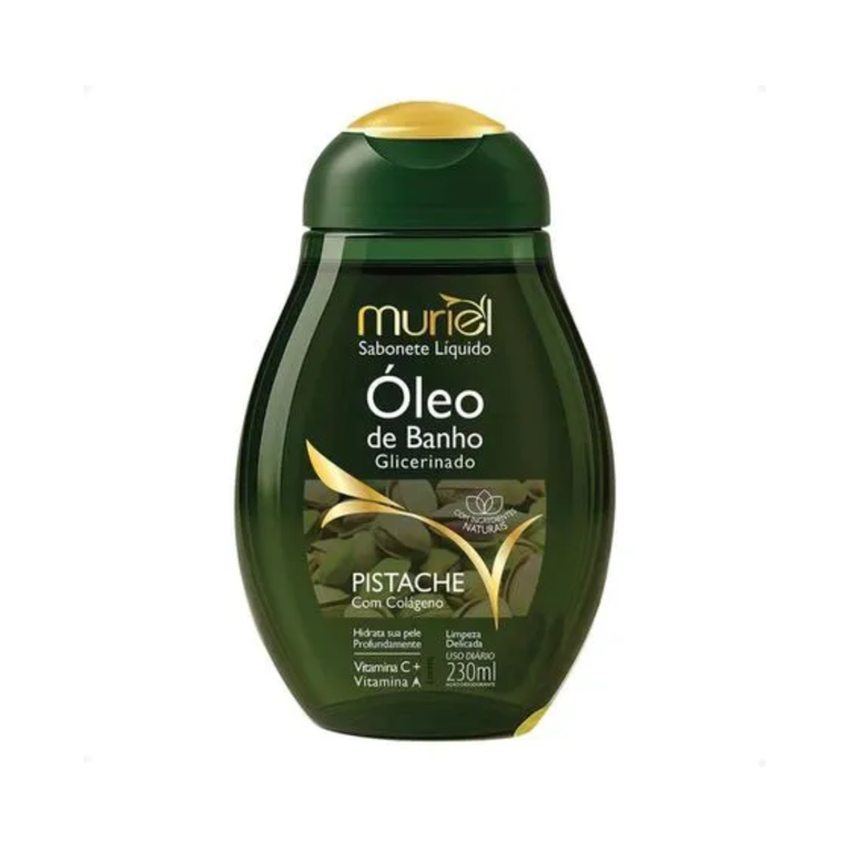 Sabonete Líquido Muriel Óleo De Banho Glicerinado Pistache Com Colágeno 230ml