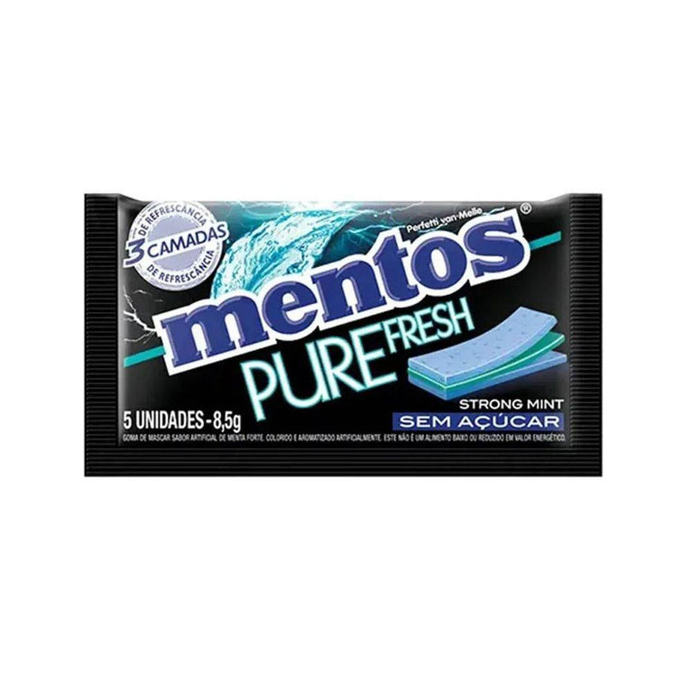 Mentos Pure Fresh Strong Mint - Perfetti - Drogaria Poupa Centro