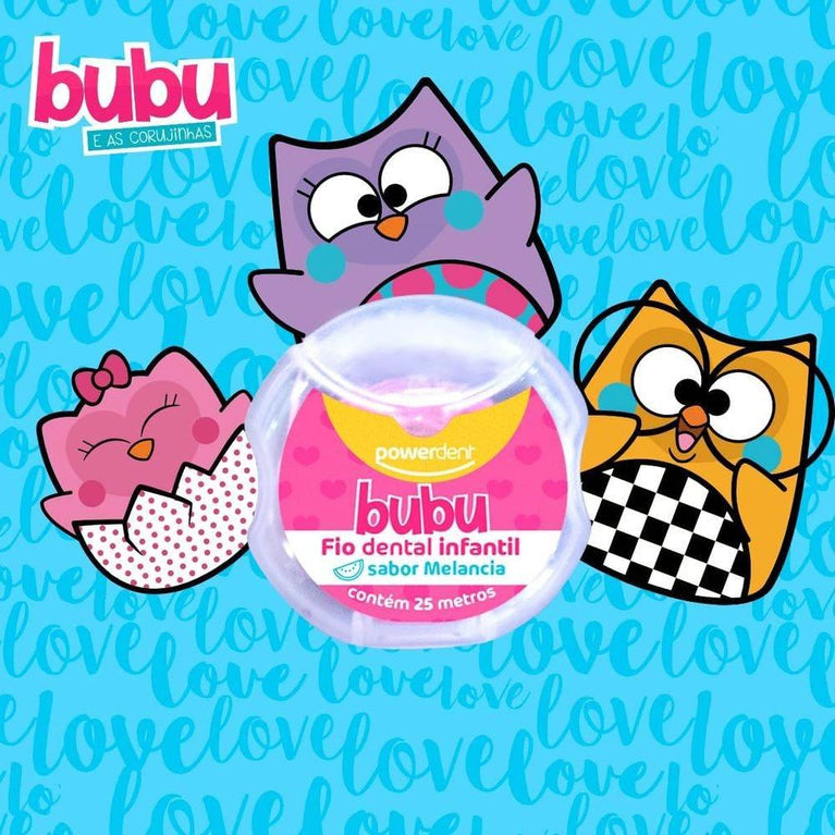 FIO DENTAL BUBU E AS CORUJINHAS 25M - Drogaria Poupa Centro