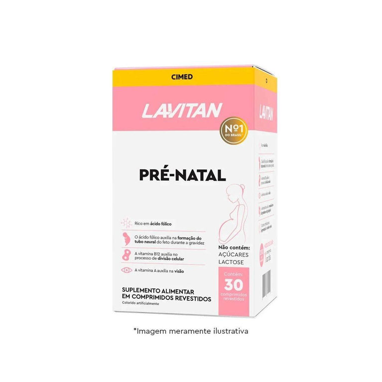 Lavitan Pré-Natal Multi Gestantes Com 30 Comprimidos - Drogaria Poupa Centro