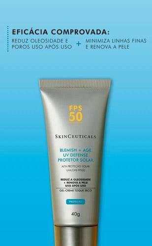 Protetor Skinceuticals Blemish + Age Uv Defense Fps50 - 40g - Drogaria Poupa Centro
