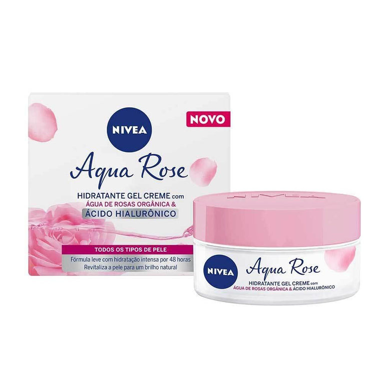Creme Hidratante Facial em Gel Nivea Aqua Rose com 50ml - Drogaria Poupa Centro