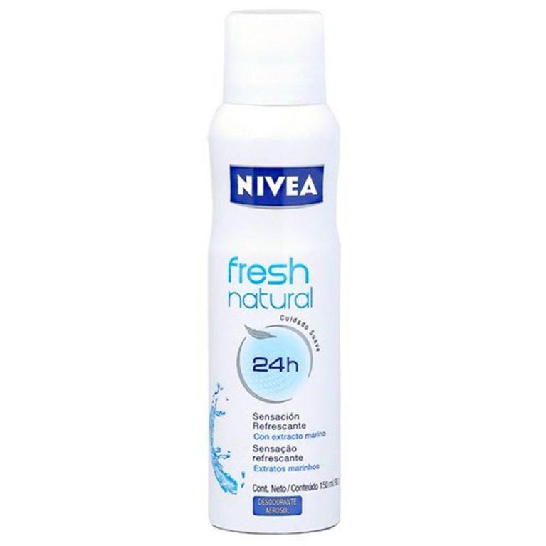 Desodorante Feminino Nivea Fresh Natural aerossol 150mL - Drogaria Poupa Centro