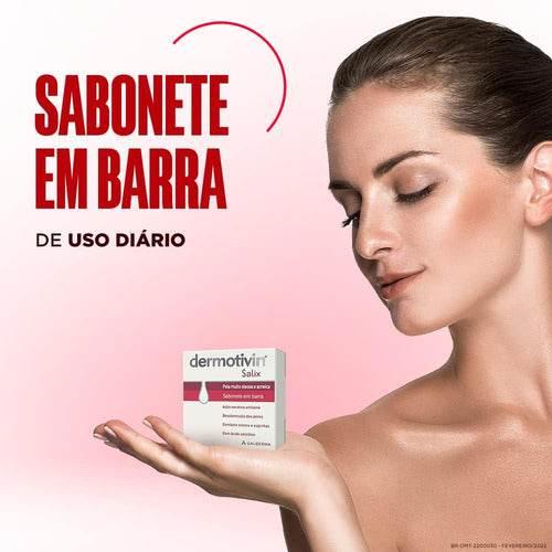 Sabonete Em Barra Para O Rosto Dermotivin Salix 90g - Drogaria Poupa Centro