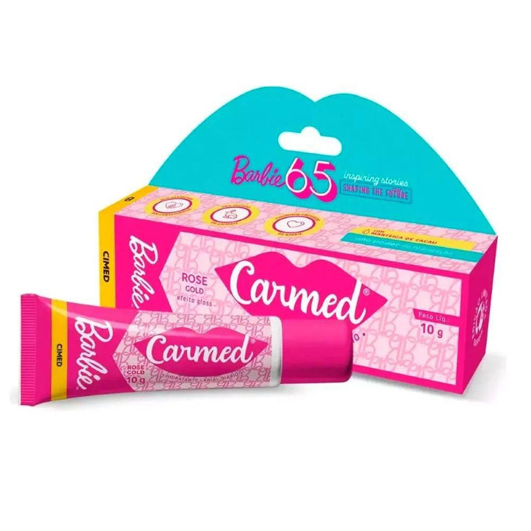 Hidratante Labial Carmed Barbie Rose Gold - Drogaria Poupa Centro