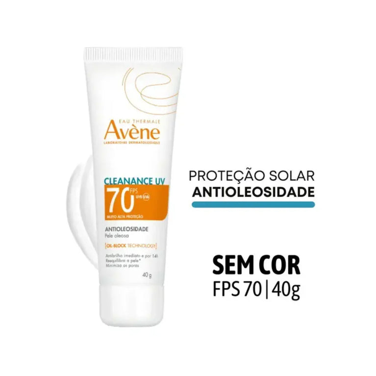 Protetor Solar Avène Cleanance Uv Fps70 Antioleosidade 40g