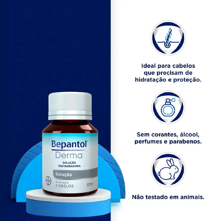 Solução Capilar Líquida Restauradora Bepantol Derma 50ml